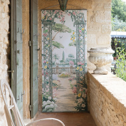 Toile trompe-l'œil - Jardin Bucolique