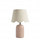 Candeeiro Sibylle em cerâmica e quebra-luz em linho - Modelo pequeno - ⌀ 18,5 x 28,5 cm