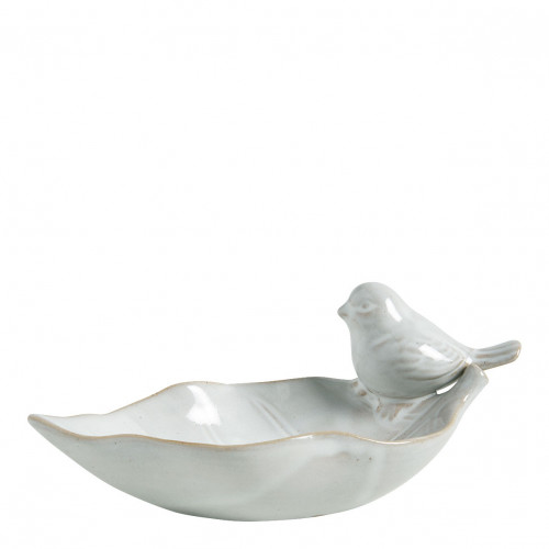 Stoneware Bird Dish