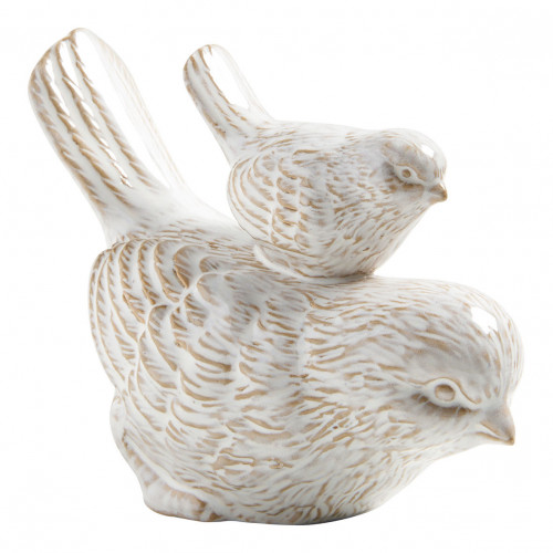 Decoración de mesa Dúo de Pájaros de gres
