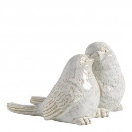Decorative Stoneware Lovebirds Figurine