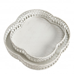 Set de 2 bandejas Idylle de metal