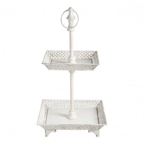 Bandeja de 2 niveles Charme de metal