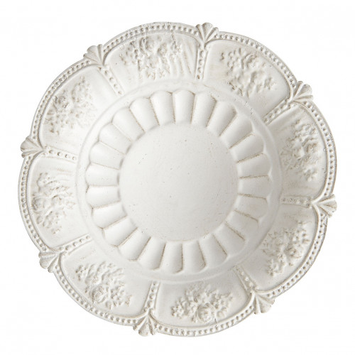 Bandeja redonda con pie Idylle de metal