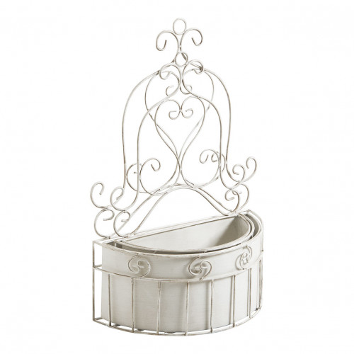 Set de 2 soportes de pared de metal para plantas