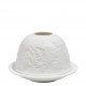 Porta-velas de litofania Feuillage em biscuit de porcelana