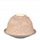 Porta-velas litofania Margarida em biscuit de porcelana