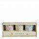 Set of 3 glasses Une hirondelle a fait le Printemps