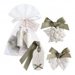 Pouch of 3 scented decorations - Délicate Verveine