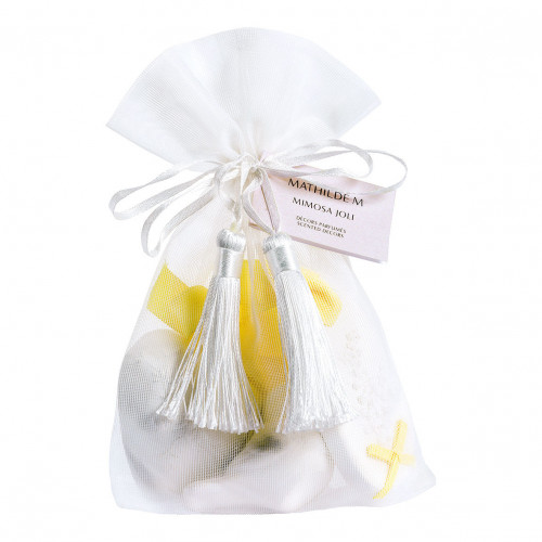 Pouch of 3 fragranced ornaments - Mimosa Joli Pouch of 3 fragranced ornaments - Mimosa Joli