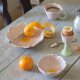 Large Stoneware Tulip Bowl - ⌀ 19 x 4.7 cm