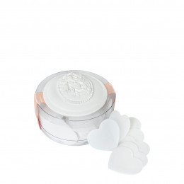 Boîte de feuilles de savon parfumé Petits Cœurs  Marquise - Jasmin