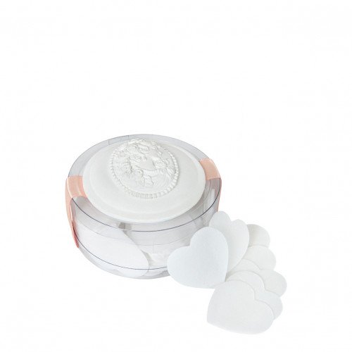 Boîte de feuilles de savon parfumé Petits Cœurs  Marquise - Jasmin