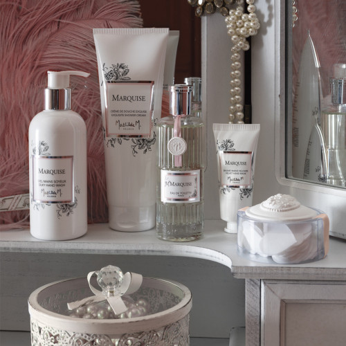 Boîte de feuilles de savon parfumé Petits Cœurs  Marquise - Jasmin