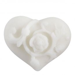 Boîte de 4 décors fondants en cire parfumée Cœur Arabesque - Marquise