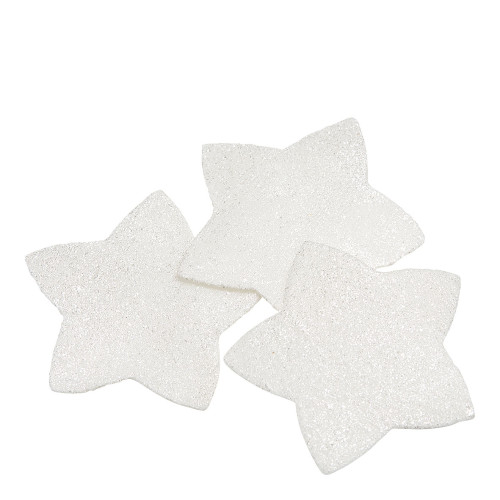 Boîte de feuilles de savon Étoiles blanches pailletées - Parfum Rose Boîte de feuilles de savon Étoiles blanches pailletées - Parfum Rose
