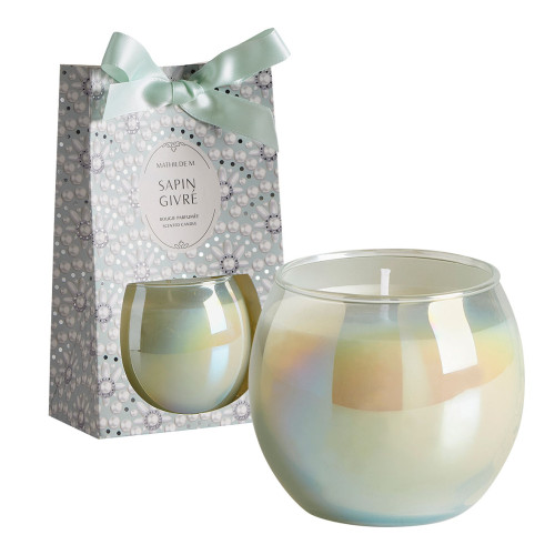 Bougie parfumée Fête Nacrée 170 g - Sapin Givré