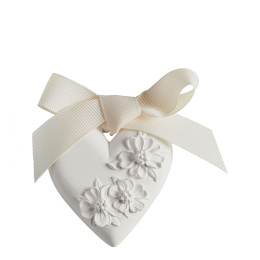 Perfumed Decoration Flowered Heart - Small Model - Bois de Cachemire