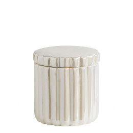 Pearly Sheen ceramic cotton swab holder
