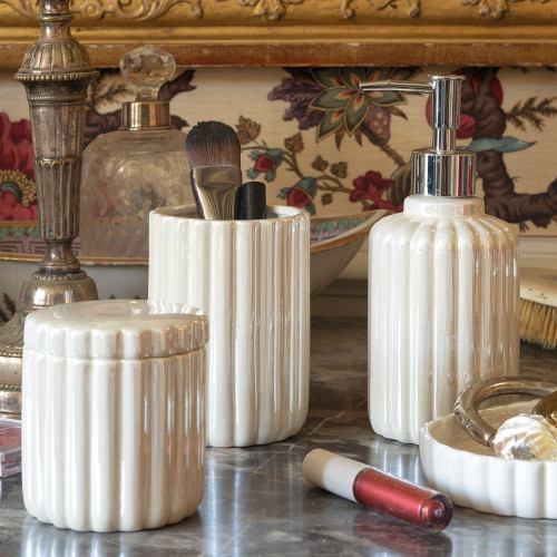 Bicchiere da bagno Effetto Madreperla in ceramica