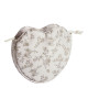 Sublime Jasmin Heart-shaped fabric pouch