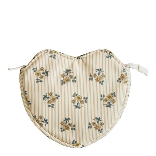 Bolsa de mão Coração em tecido Flor de Tangerina