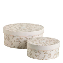 Set of 2 Sublime Jasmin storage boxes