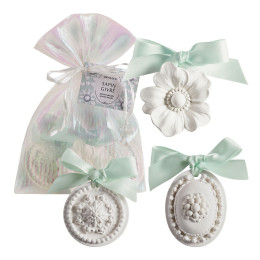 Saquito de 3 decoraciones perfumadas Fête Nacrée - Sapin Givré