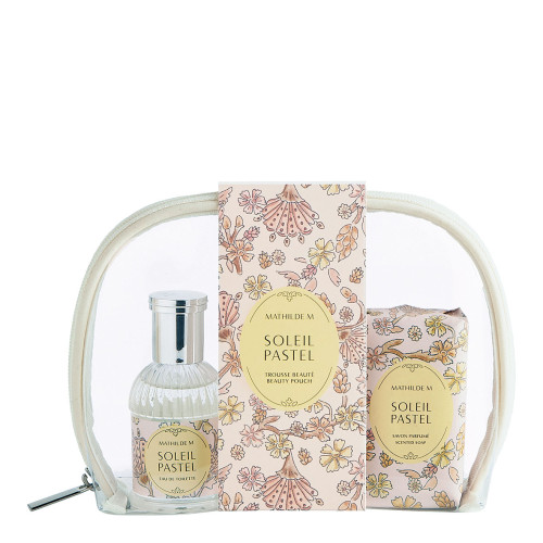 Neceser de belleza agua de colonia 30 ml y jabón Cachemira Exquisito - Soleil Pastel