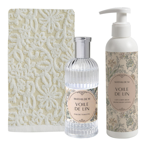 Beauty Case eau de toilette 100 ml e latte corpo Divin 250 ml - Voile de Lin