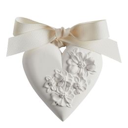 Décor parfumé Cœur Fleuri - Grand modèle - Bois de Cachemire