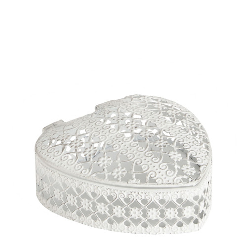 Heart Metal Jewellery Box - Small Size - 14 x 6 cm