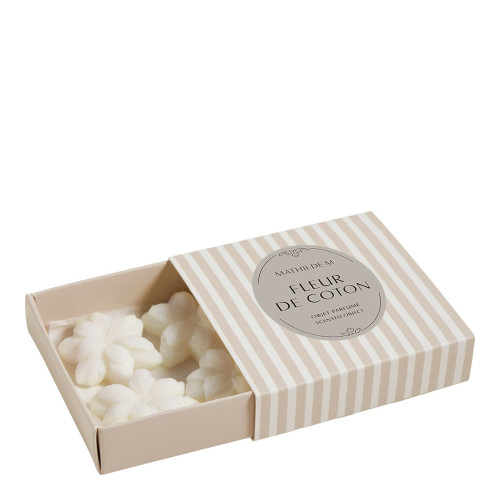 Coffret de 4 décors fondants en cire parfumée - Fleur de Coton
