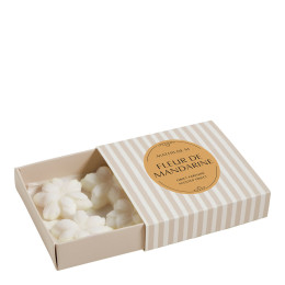 Coffret de 4 décors fondants en cire parfumée - Fleur de Mandarine
