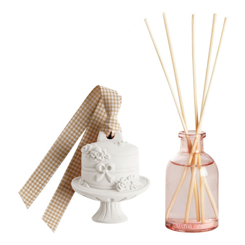 Coffret diffuseur de parfum 50 ml et décor Gourmandises d'Été - Petite Madeleine