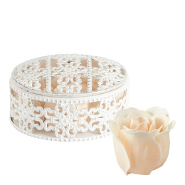 Estuche perfumado de 6 rosas de jabón nude