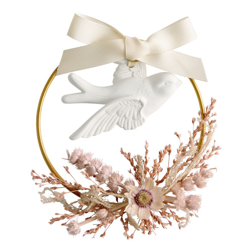Floral Wreath Scented Dove - Bois de Cachemire