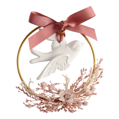 Couronne florale Colombe parfumée - Fleur de cerisier