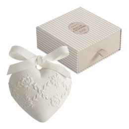 Decorado perfumado Gran Corazón bordado - Bois de Cachemire