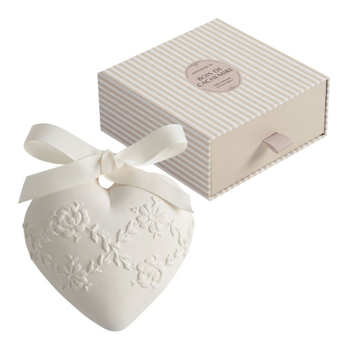 Decorado perfumado Gran Corazón bordado - Bois de Cachemire