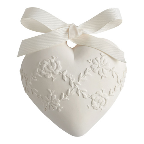 Scented Decoration Large Embroidered Heart - Bois de Cachemire