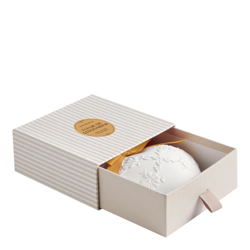 Décor parfumé Grand Cœur brodé - Fleur de Mandarine