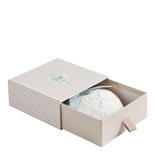 Scented Decoration Large Embroidered Heart - Poudre de Riz