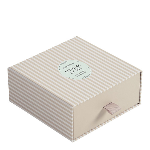 Décor parfumé Grand Cœur brodé - Poudre de Riz