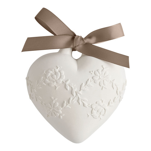 Scented Decoration Large Embroidered Heart - Vanille Dorée