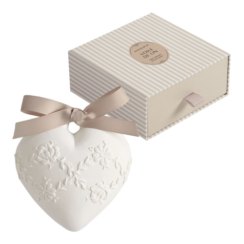 Decorado perfumado Gran Corazón bordado - Voile de Lin