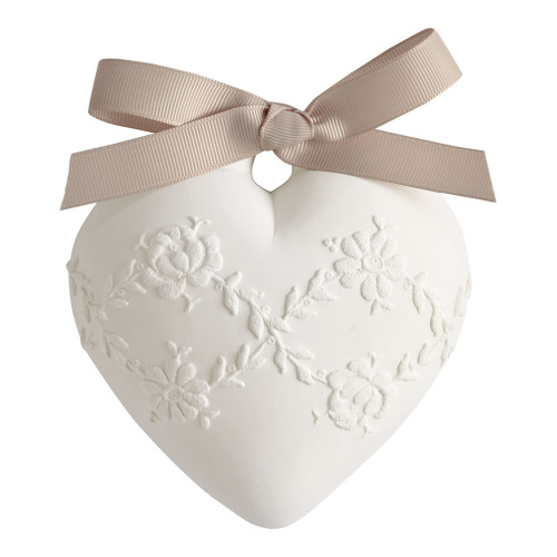 Decorado perfumado Gran Corazón bordado - Voile de Lin