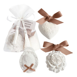 Pochon di 3 decorazioni profumate - Rose Élixir
