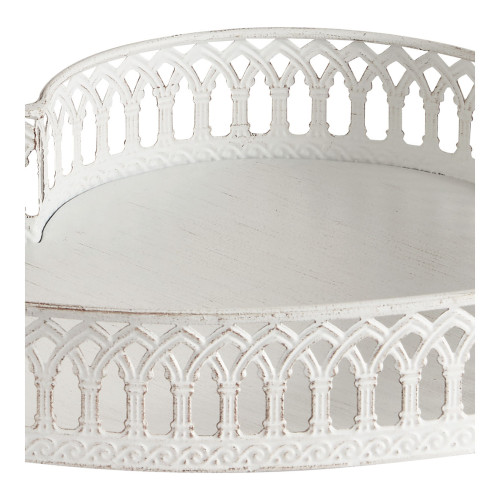 Set of 2 Heart Metal Trays