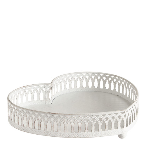 Set di 2 vassoi Cœur in metallo
